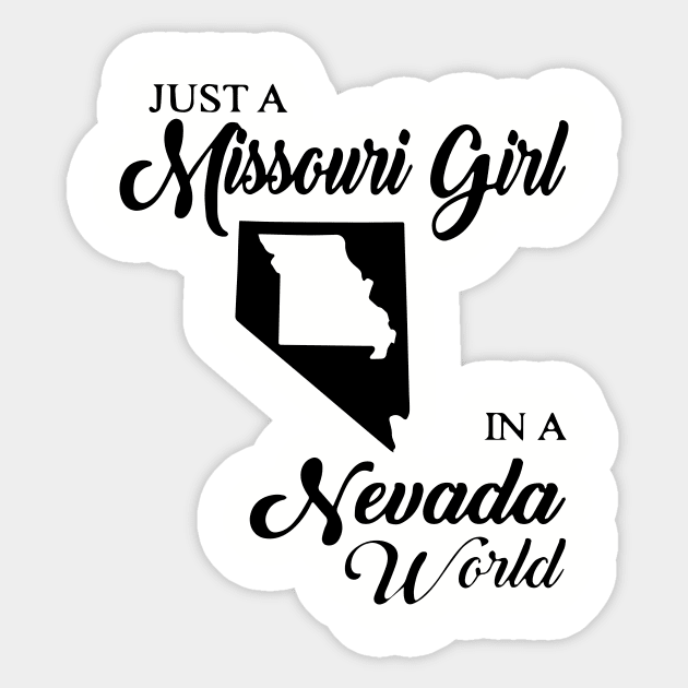 Just A Missouri Girl In A Nevada World Mom Sticker by hathanh2